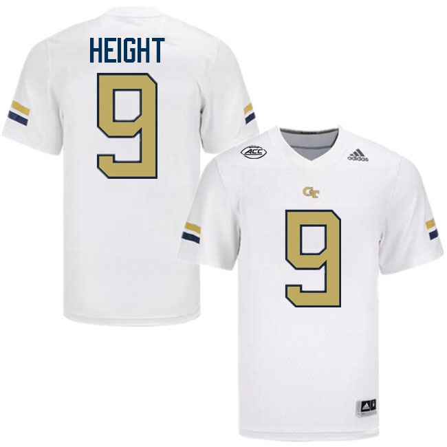 Romello Height Georgia Tech Jerseys,Georgia Tech Yellow Jackets College Football Uniforms-White